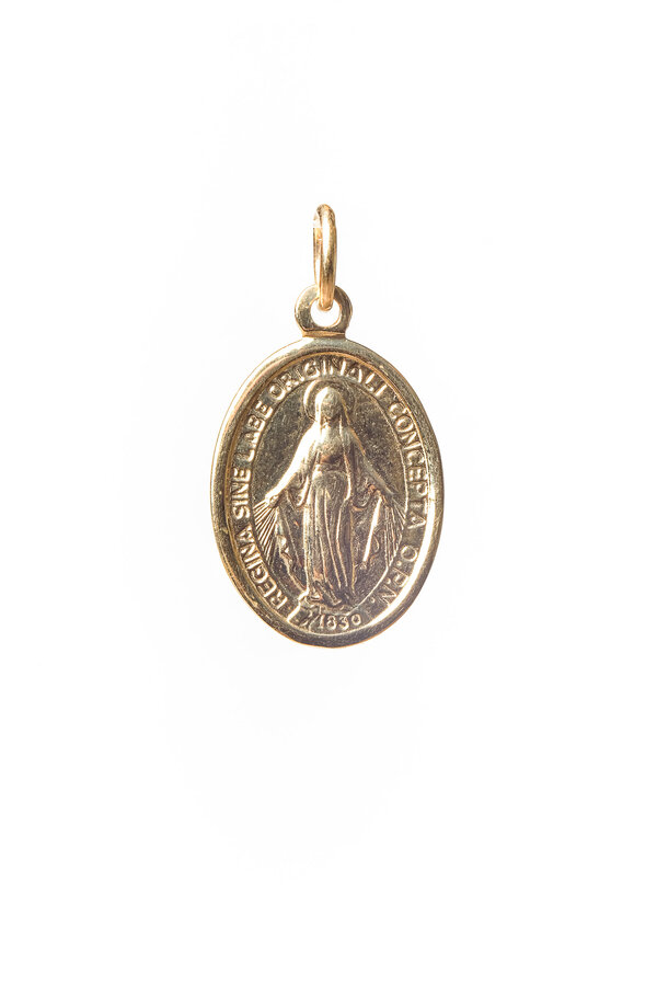 Zlatý prívesok Zázračná medaila Panny Márie TinMa PR020