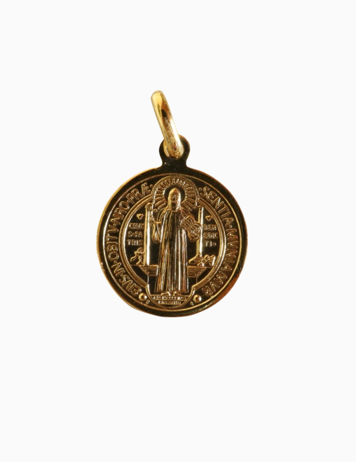 Zlatý prívesok Benediktínska medaila