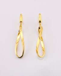 Zlaté náušnice nekonečno Tinma