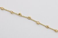 Guľôčkový náramok zo žltého