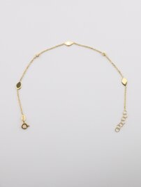 Moderný náramok s guľôčkami a platničkami