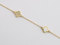 Moderný náramok so štvorlístkom-Van Cleef