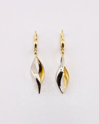 Nápadité dvojfarebné  visiace náušnice