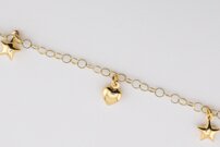 Originálny náramok so srdiečkami